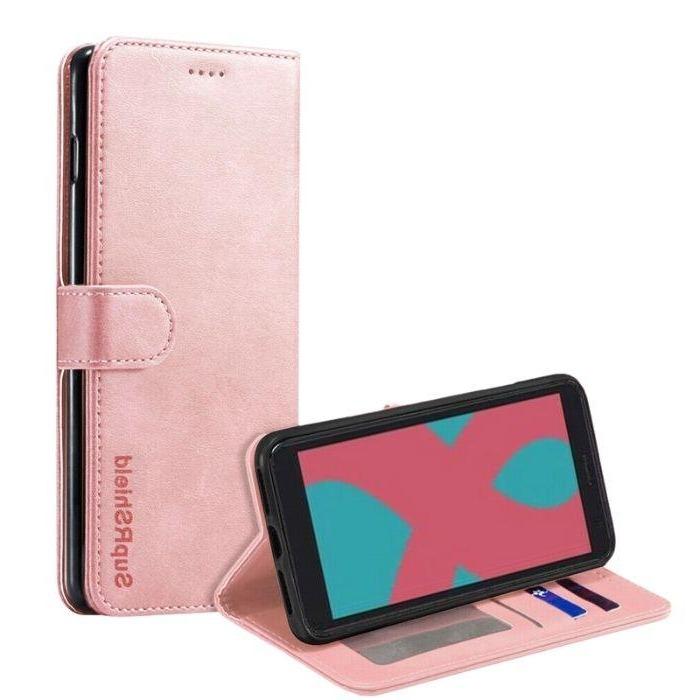 Wallet case for Optus X Sight-Rose Gold