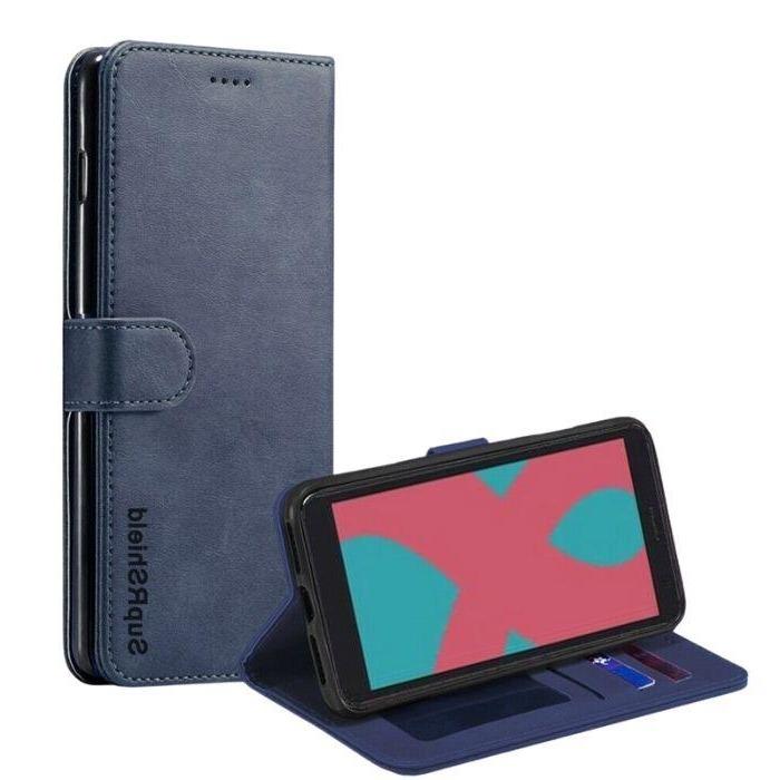 Wallet case for Optus X Sight-Navy