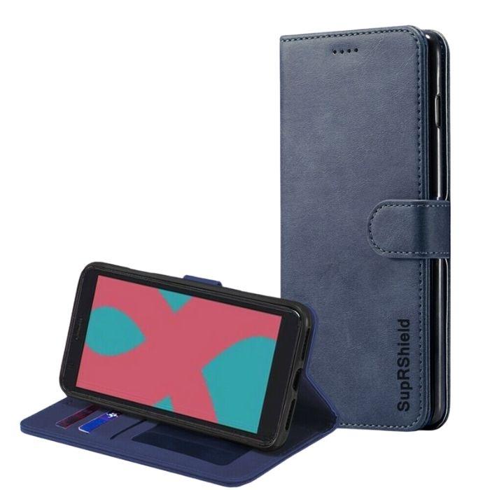 Wallet case for Optus X Sight-Navy