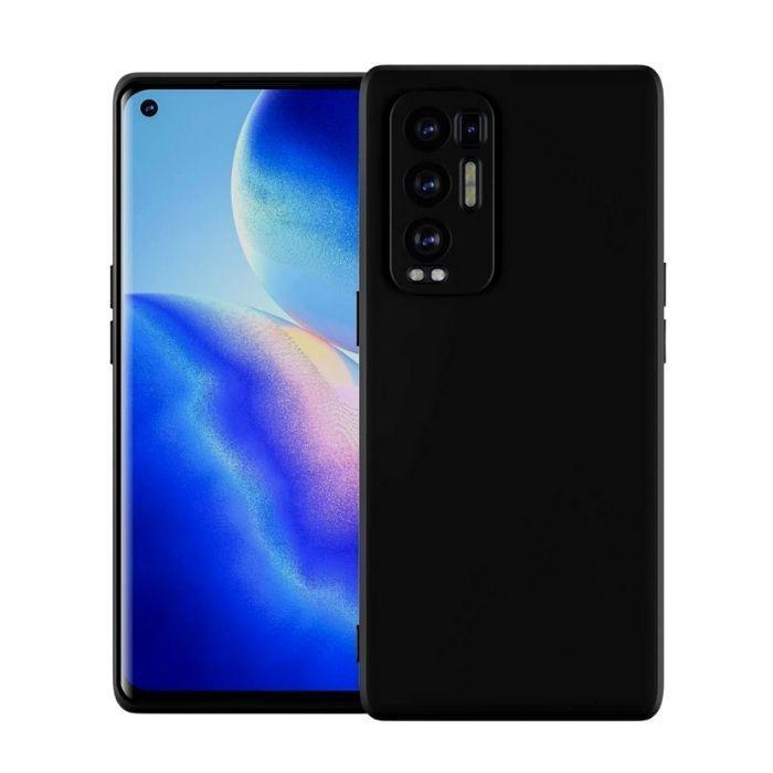 Silicone Case for Oppo Find X2 Pro - Black Front