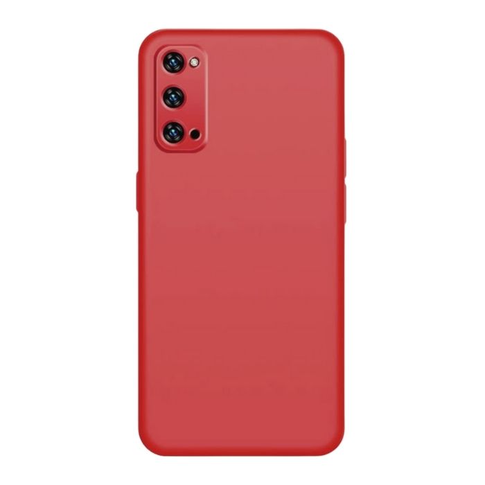 Silicone Case for Oppo Find X2 Pro - Crimson Red