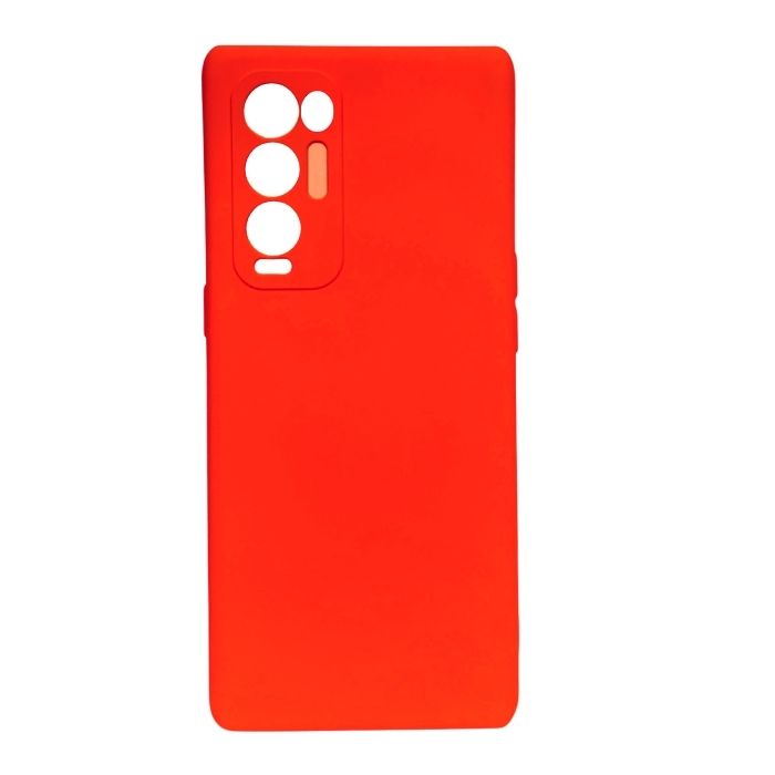 Silicone Case for Oppo Find X3 Pro - Red