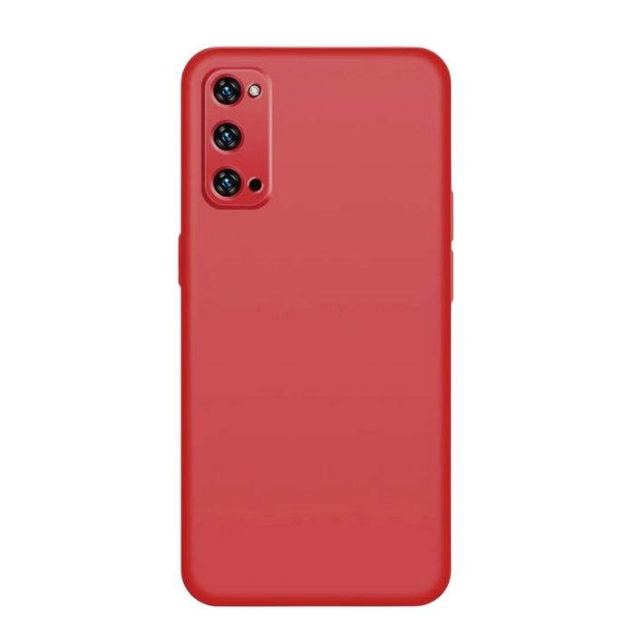 Silicone Case for Oppo Reno4 5G - Crimson Red