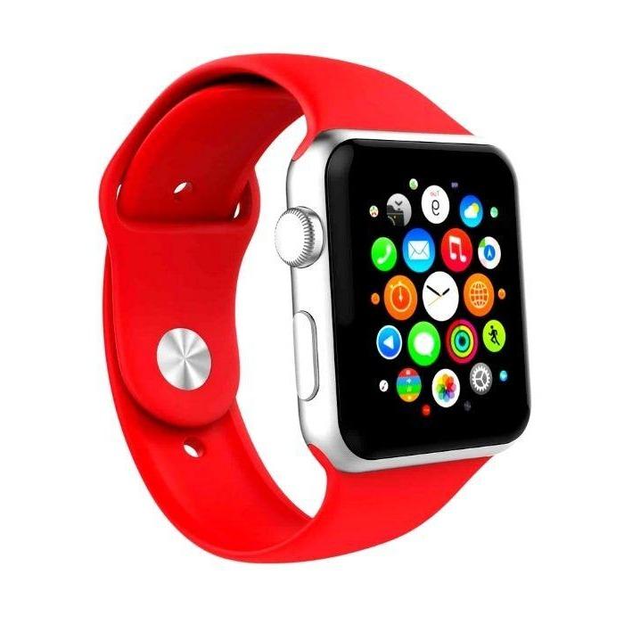Silicone Sports Band for Apple Watch 7 45mm - Red