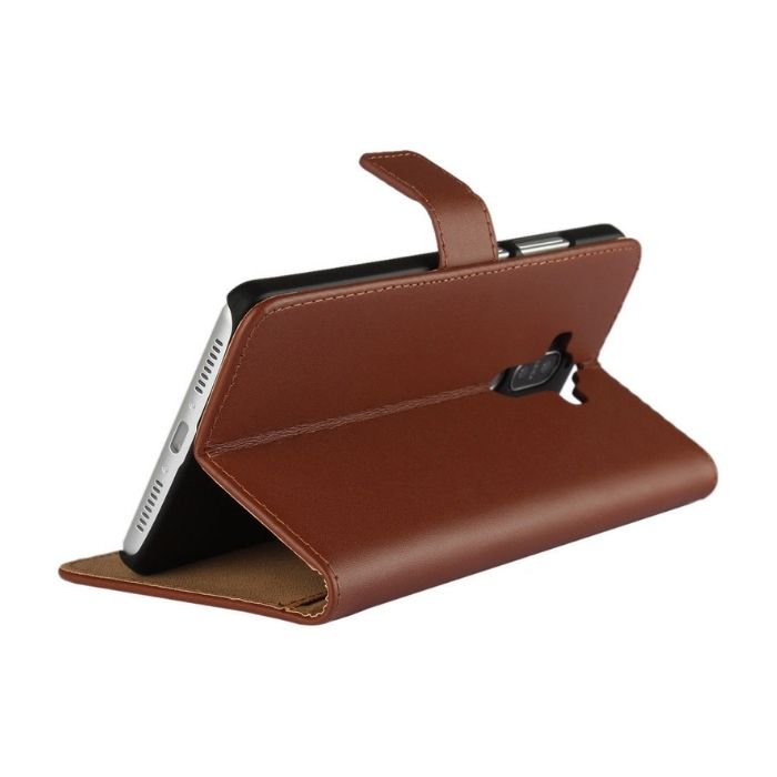 Wallet Case for Mate 10-Brown media stand