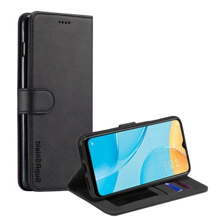 Wallet Case for Oppo A15 - Black