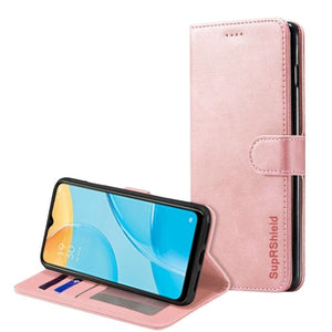 Wallet Case for Oppo A15 - Rose Gold