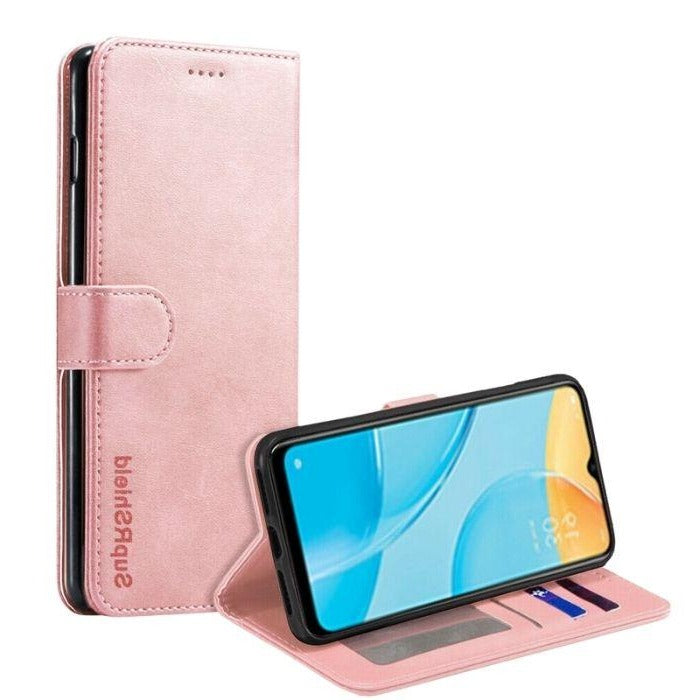 Wallet Case for Oppo A15 - Rose Gold