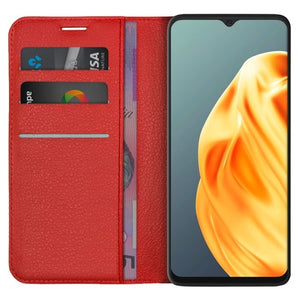 Wallet Case for Oppo A91 - Red