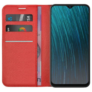 Wallet Case for Oppo AX5s - Red open