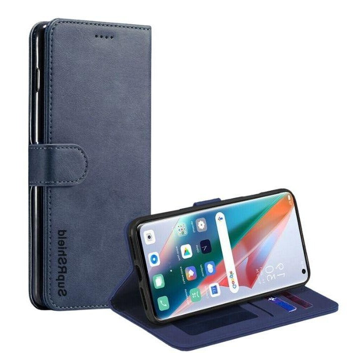 Wallet Case for Oppo Find X3 Pro - Navy Blue