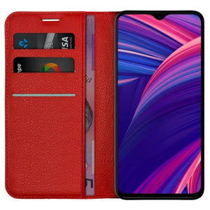 Wallet Case for Oppo R17 Pro - Red Open