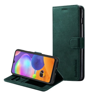 Wallet case for Galaxy A51-Green
