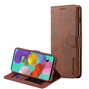 Wallet case for Galaxy A71-Brown Samsung