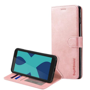 Wallet case for Optus X Power 2-Rose Gold