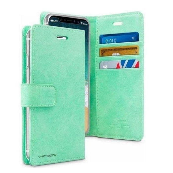 Mercury Blue Moon Diary Case for iPhone 13 Pro Max - Mint