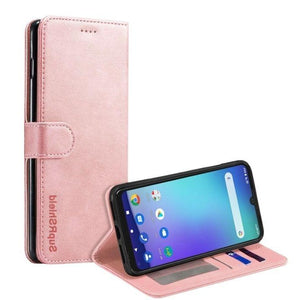 Wallet case for Optus X Wave-Rose Gold